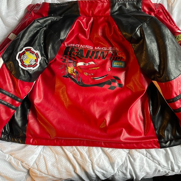 Cars Faux Leather Racing Jacket - Picture 2 of 4